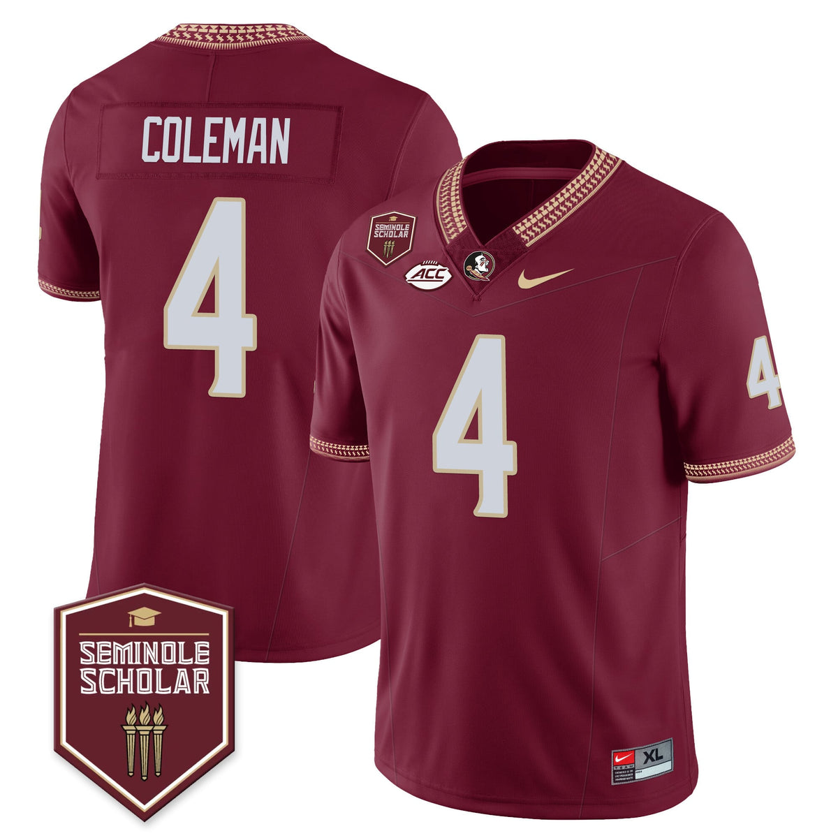 Menâ€™s Florida State Seminoles Football Vapor Jersey â€“ All Stitched