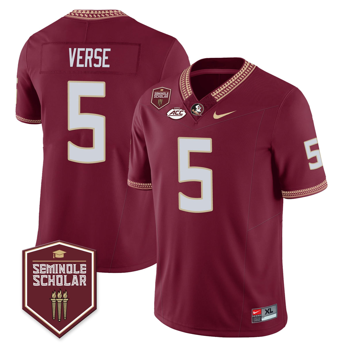 Menâ€™s Florida State Seminoles Football Vapor Jersey â€“ All Stitched