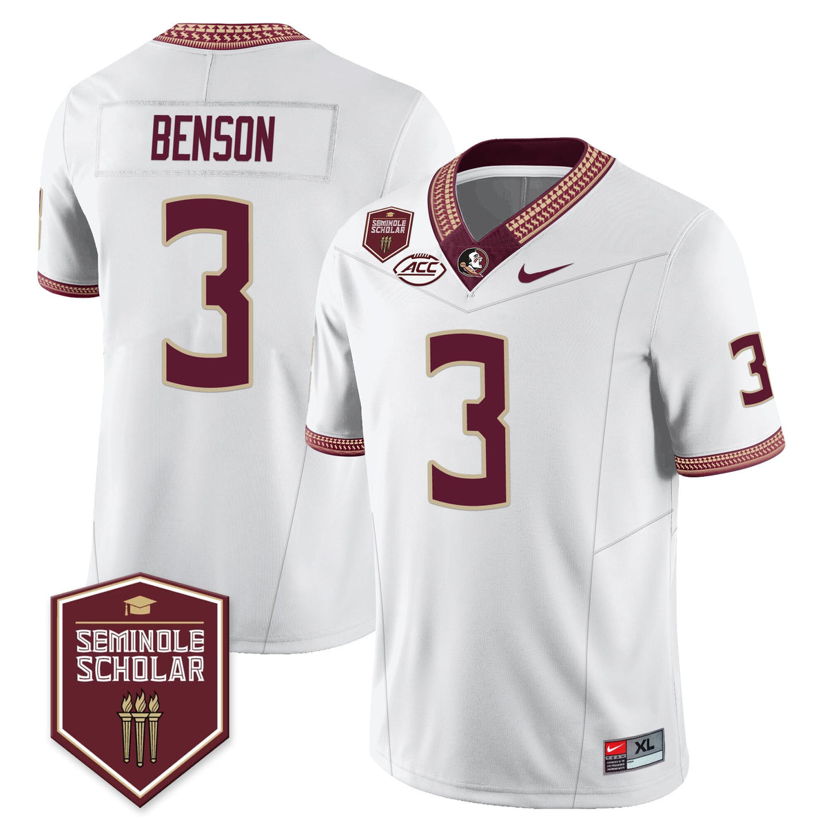 Menâ€™s Florida State Seminoles Football Vapor Jersey â€“ All Stitched