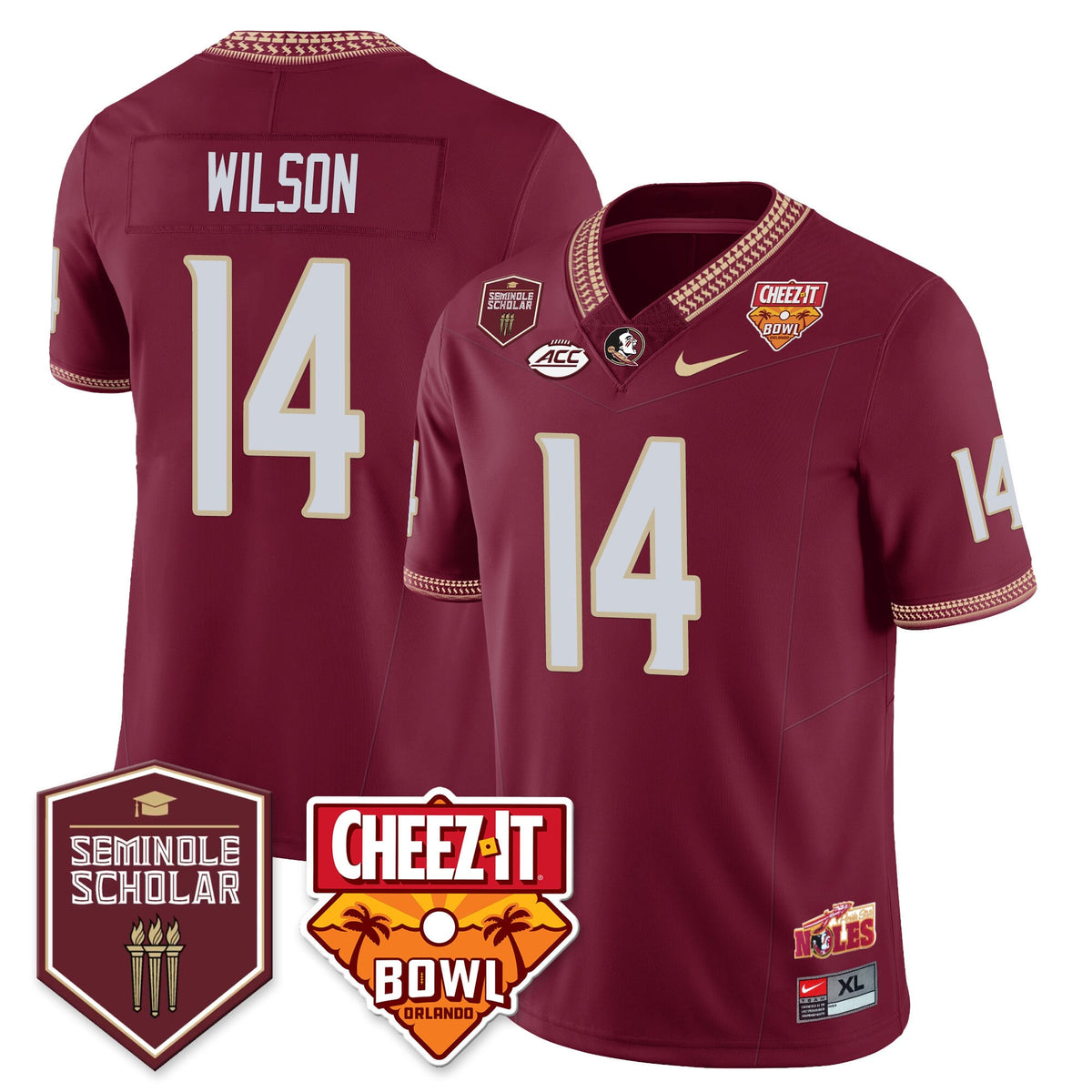 Menâ€™s Florida State Seminoles Football Vapor Jersey â€“ All Stitched