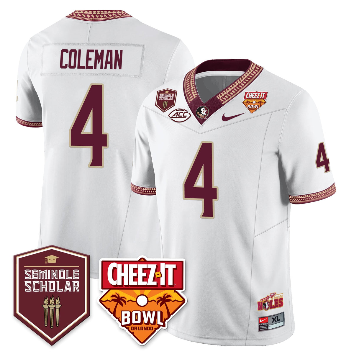 Menâ€™s Florida State Seminoles Football Vapor Jersey â€“ All Stitched