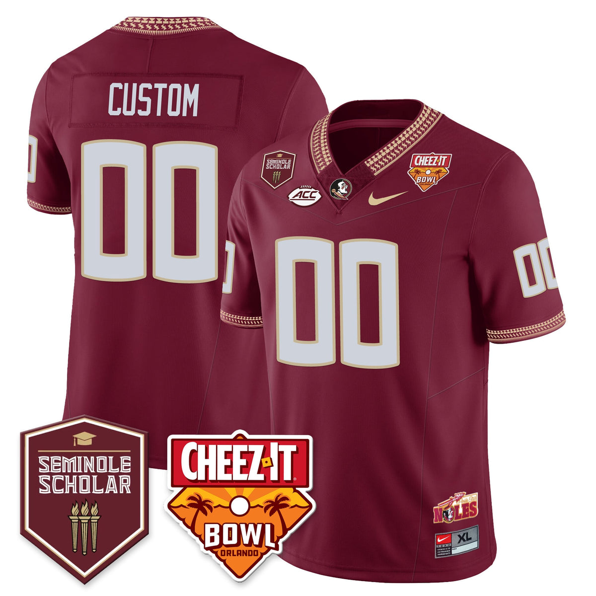 Menâ€™s Florida State Seminoles Football Vapor Jersey â€“ All Stitched
