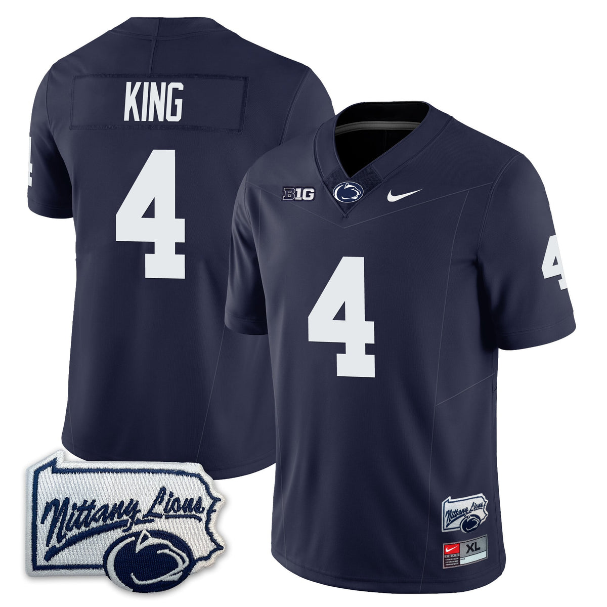Menâ€™s Penn State Nittany Lions Football Jersey - Pennsylvania Map - All Stitched
