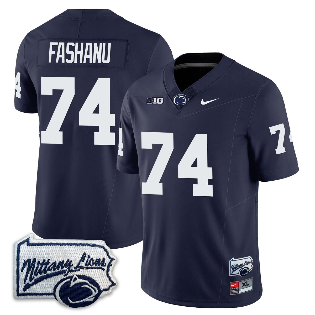 Menâ€™s Penn State Nittany Lions Football Jersey - Pennsylvania Map - All Stitched