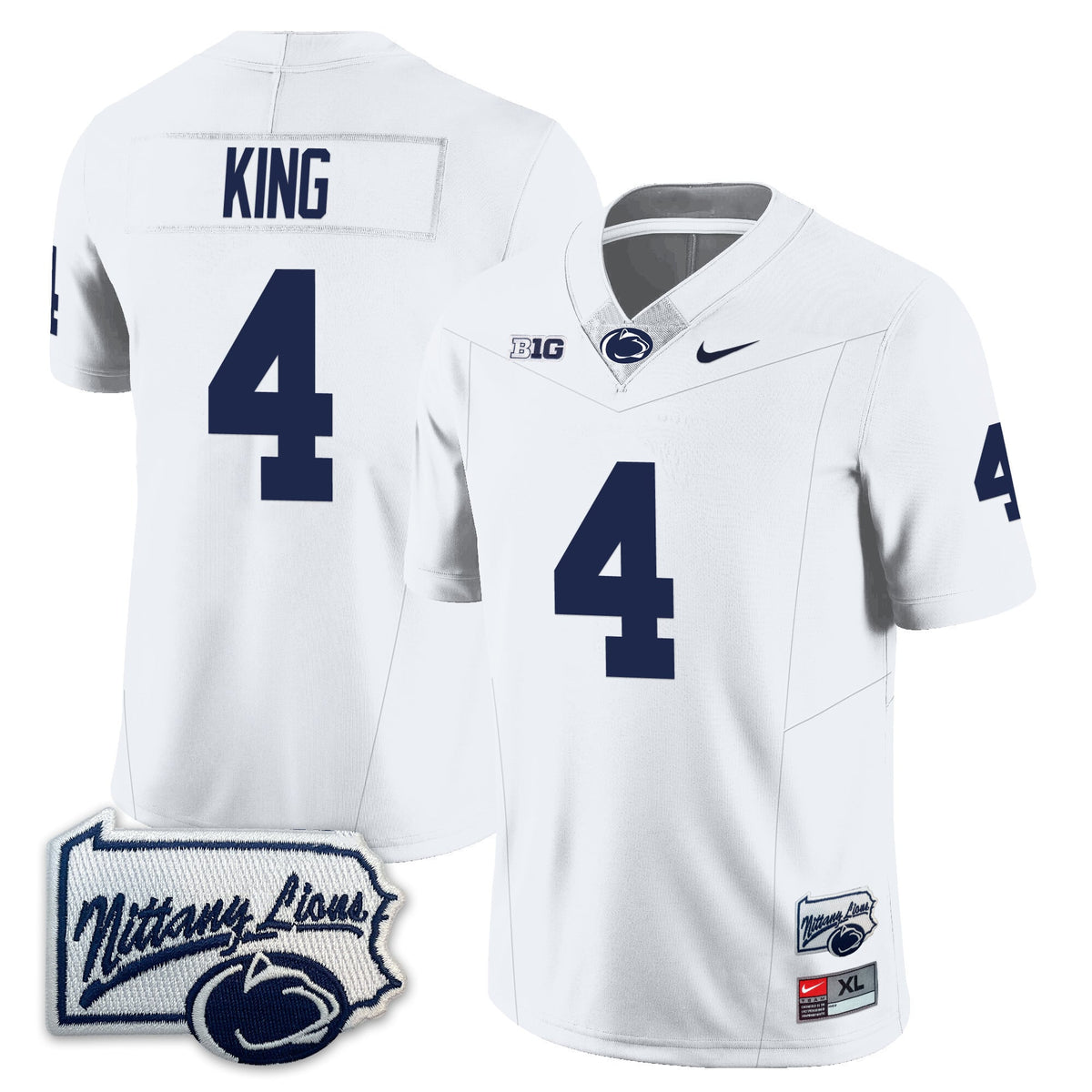 Menâ€™s Penn State Nittany Lions Football Jersey - Pennsylvania Map - All Stitched