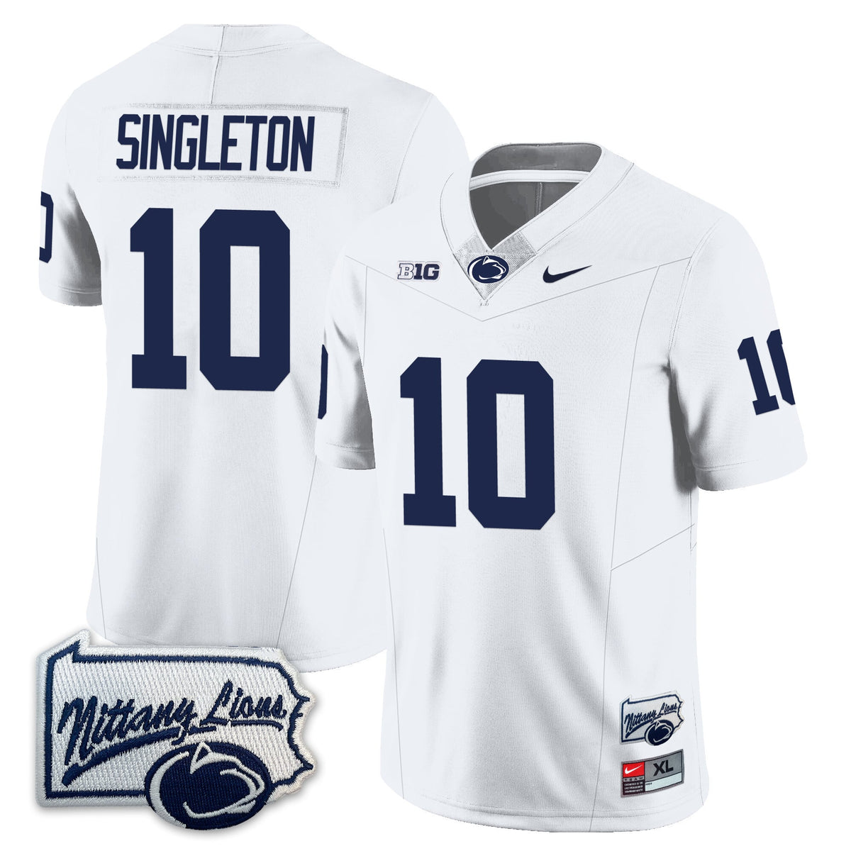 Menâ€™s Penn State Nittany Lions Football Jersey - Pennsylvania Map - All Stitched