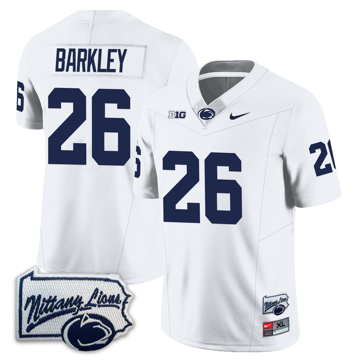 Menâ€™s Penn State Nittany Lions Football Jersey - Pennsylvania Map - All Stitched
