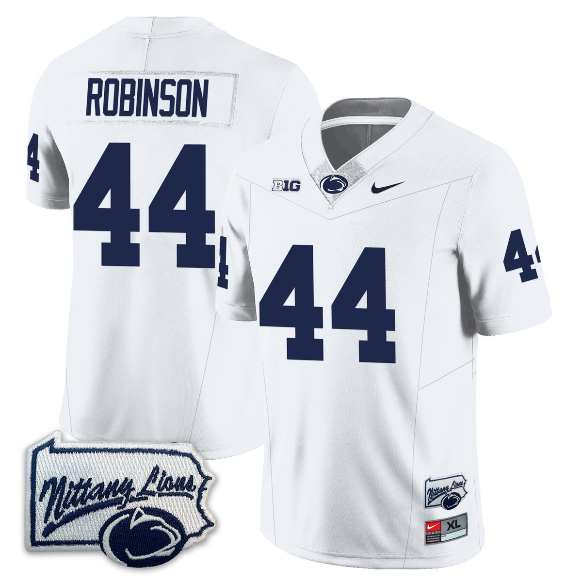 Menâ€™s Penn State Nittany Lions Football Jersey - Pennsylvania Map - All Stitched