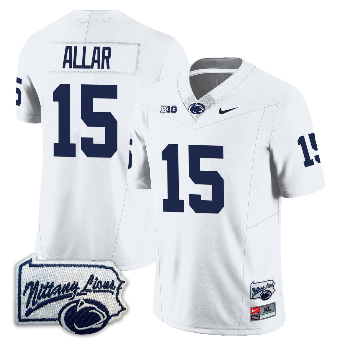 Menâ€™s Penn State Nittany Lions Football Jersey - Pennsylvania Map - All Stitched