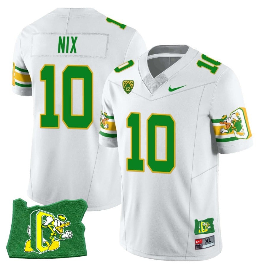 Menâ€™s Oregon Ducks â€˜Mighty Oregonâ€™ Throwback Football Stitched Jersey â€“ Oregon State