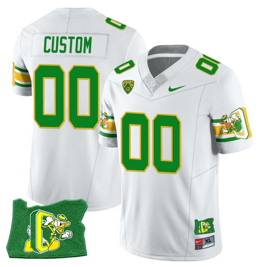 Menâ€™s Oregon Ducks â€˜Mighty Oregonâ€™ Throwback Football Stitched Jersey â€“ Oregon State