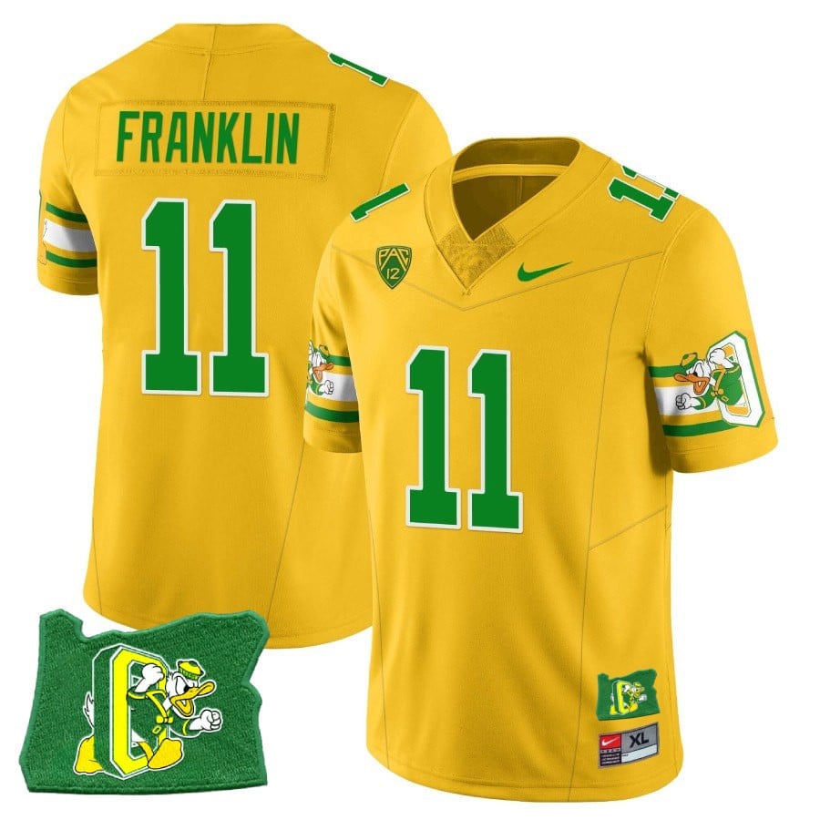 Menâ€™s Oregon Ducks â€˜Mighty Oregonâ€™ Throwback Football Stitched Jersey â€“ Oregon State