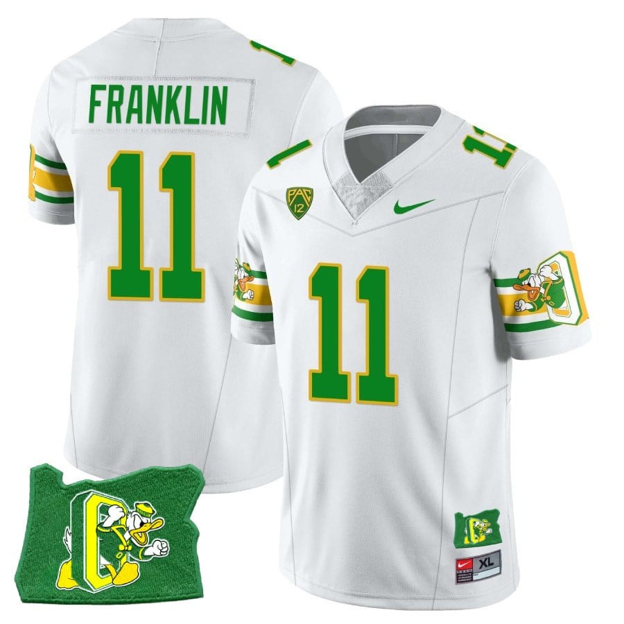 Menâ€™s Oregon Ducks â€˜Mighty Oregonâ€™ Throwback Football Stitched Jersey â€“ Oregon State