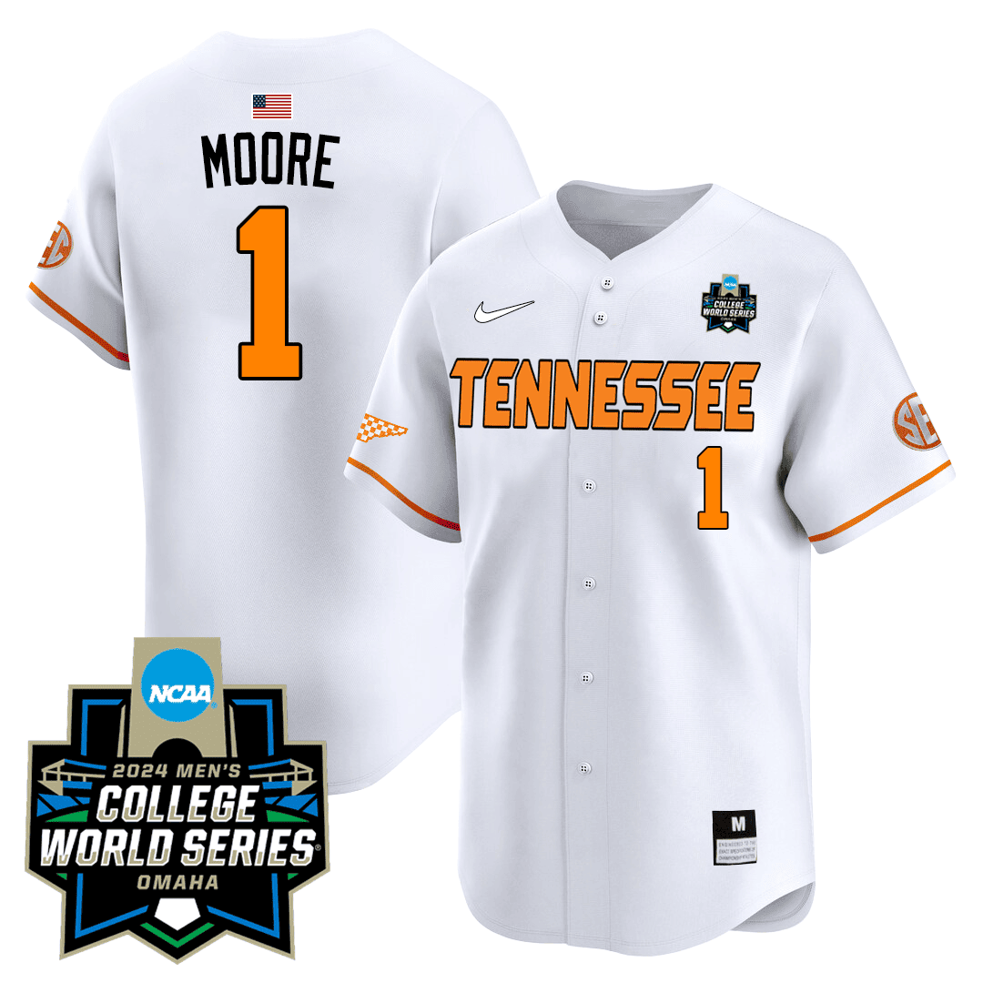 Men's Tennessee Volunteers 23/24 Jersey - 2024 College World Series Patch