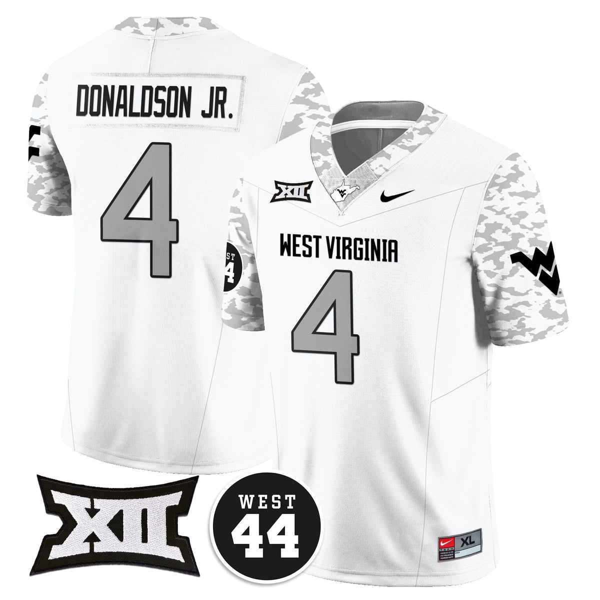 Men's West Virginia Mountaineers 2024 Vapor Limited Jersey - All Stitched - Honor Jerry West
