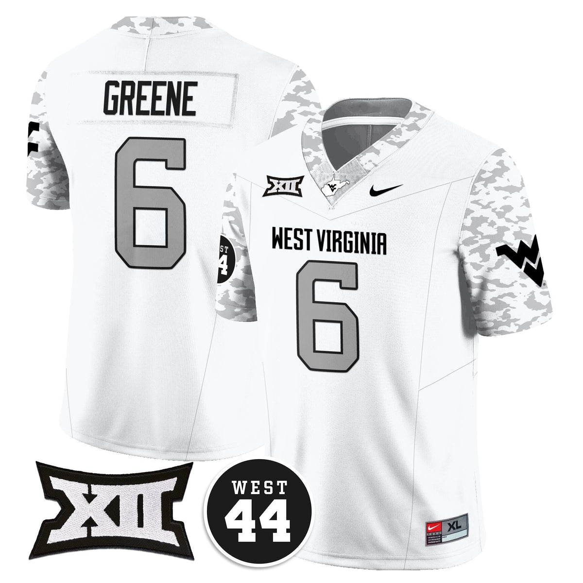 Men's West Virginia Mountaineers 2024 Vapor Limited Jersey - All Stitched - Honor Jerry West