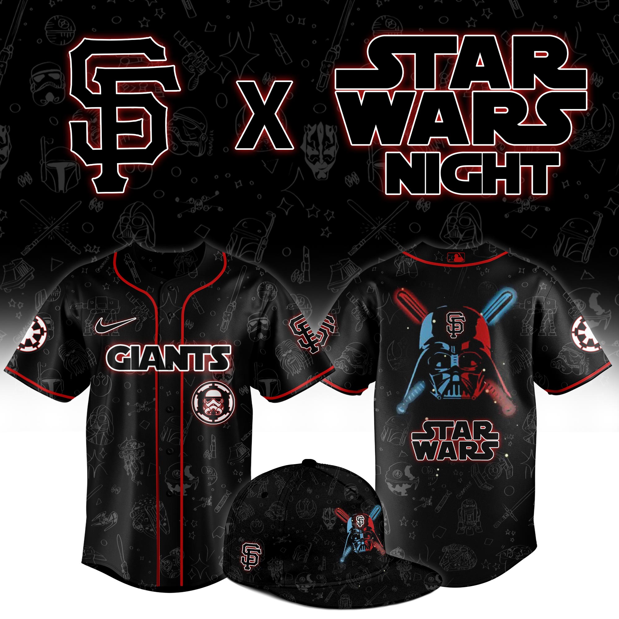 San Francisco Giants 2025 Star Wars Night Jersey 