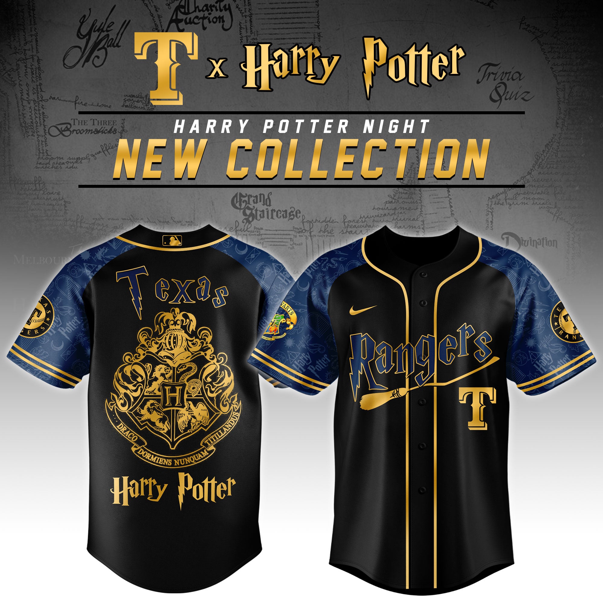 Texas Rangers Harry Potter Night Baseball Jersey 
