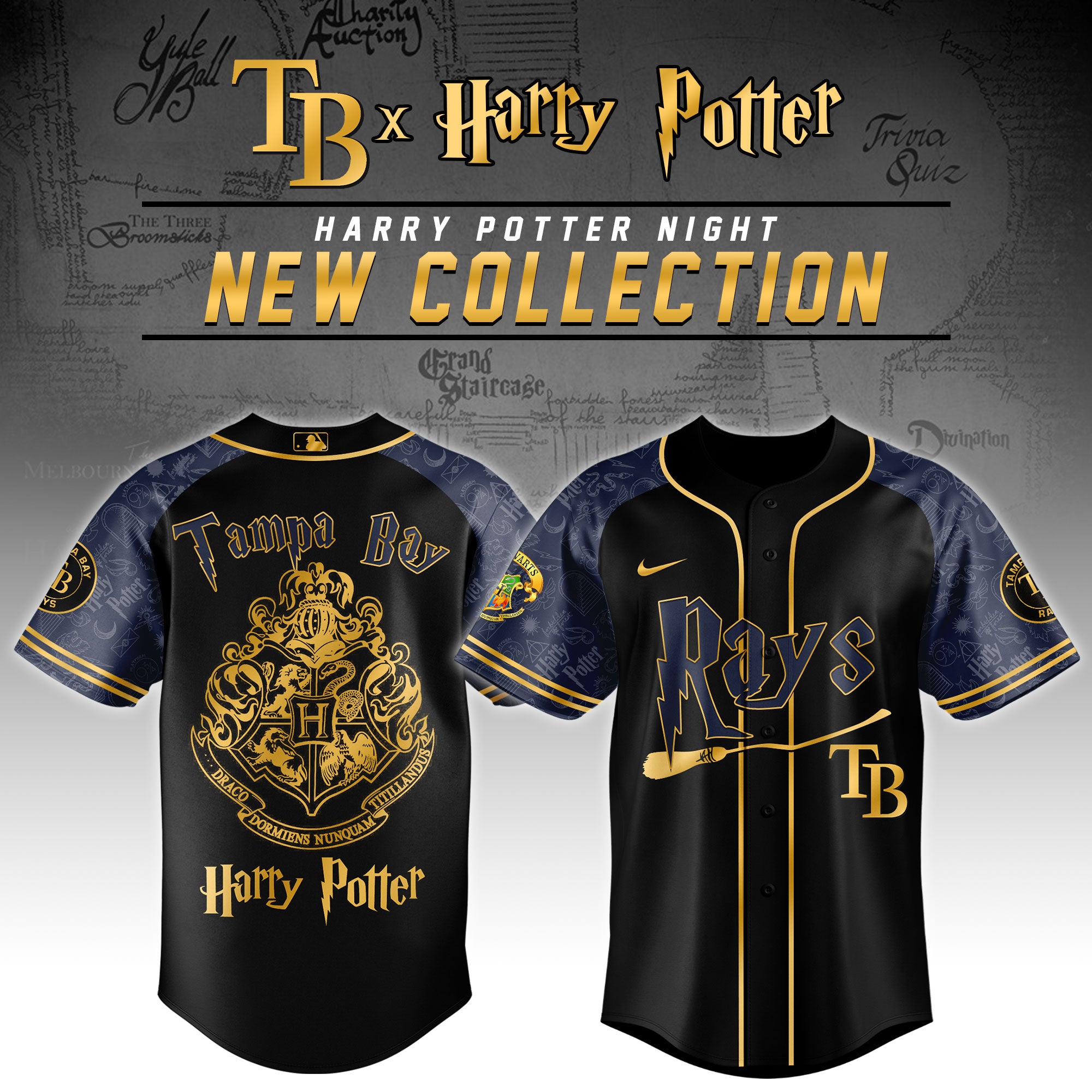 Tampa Bay Rays x Harry Potter Night Baseball Jersey 