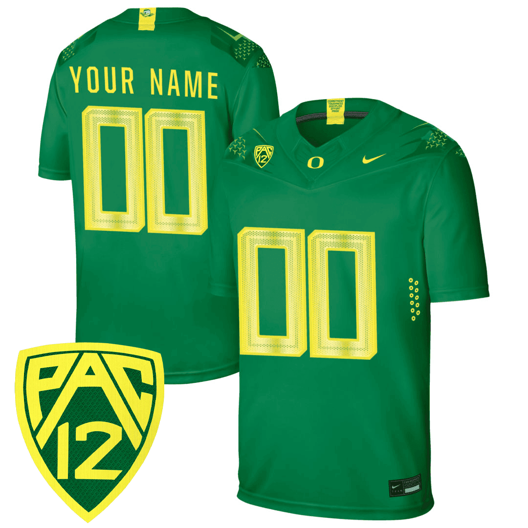 Men's Oregon Ducks Football Jersey - PAC - 12 & Oregon State Patch