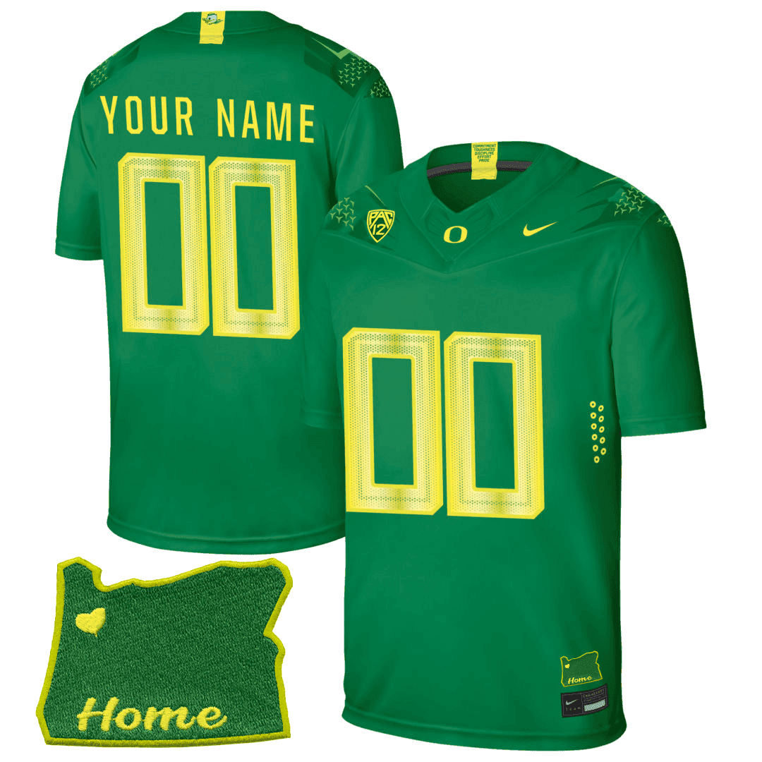 Men's Oregon Ducks Football Jersey - PAC - 12 & Oregon State Patch