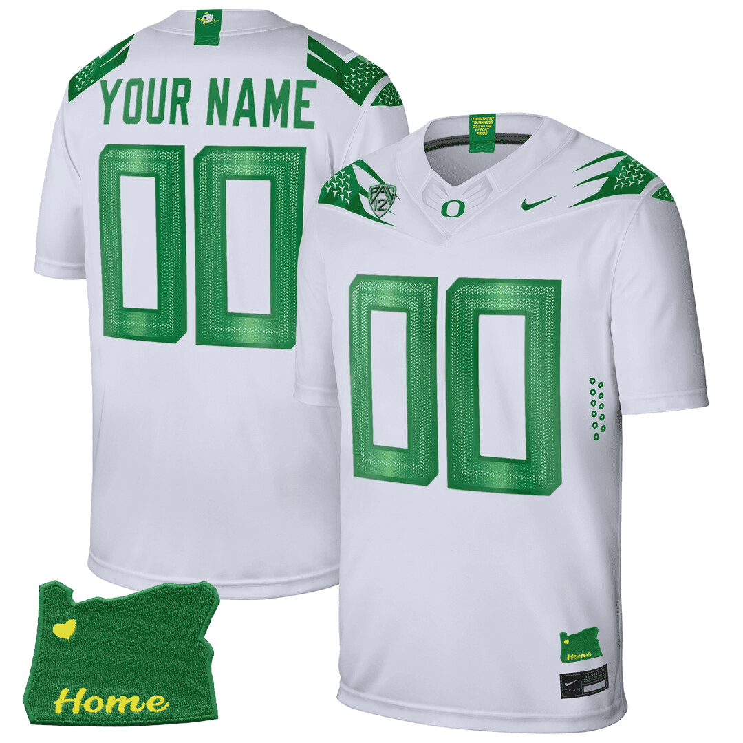 Men's Oregon Ducks Football Jersey - PAC - 12 & Oregon State Patch