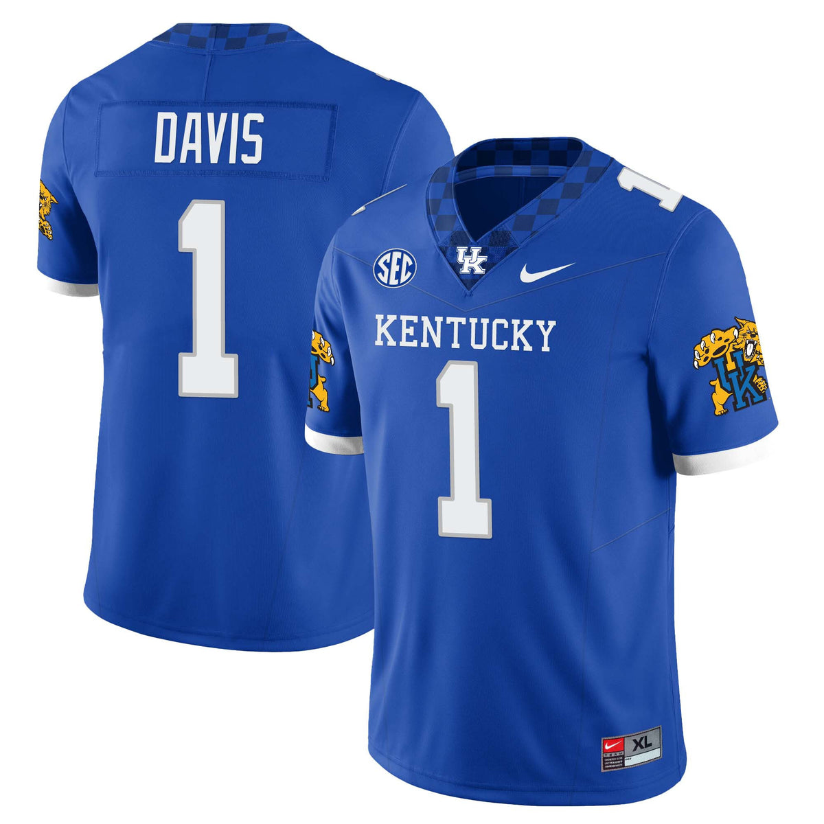 Men’s Kentucky Wildcats Football Jersey – All Stitched