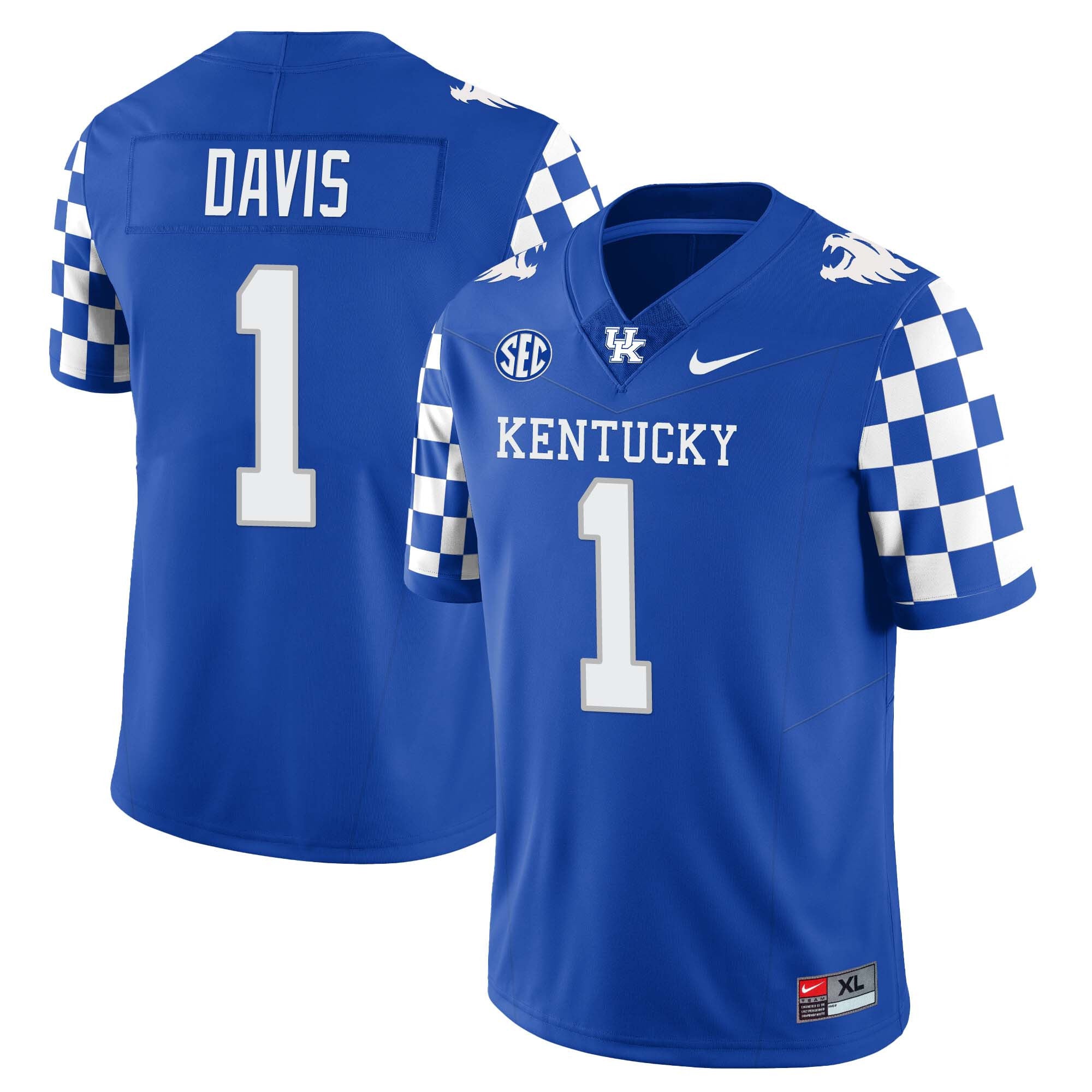 Men’s Kentucky Wildcats Football Jersey – All Stitched