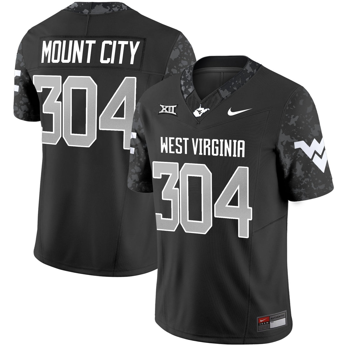 Men's West Virginia Mountaineers 2025 Coal Rush Vapor Limited Jersey - All Stitched