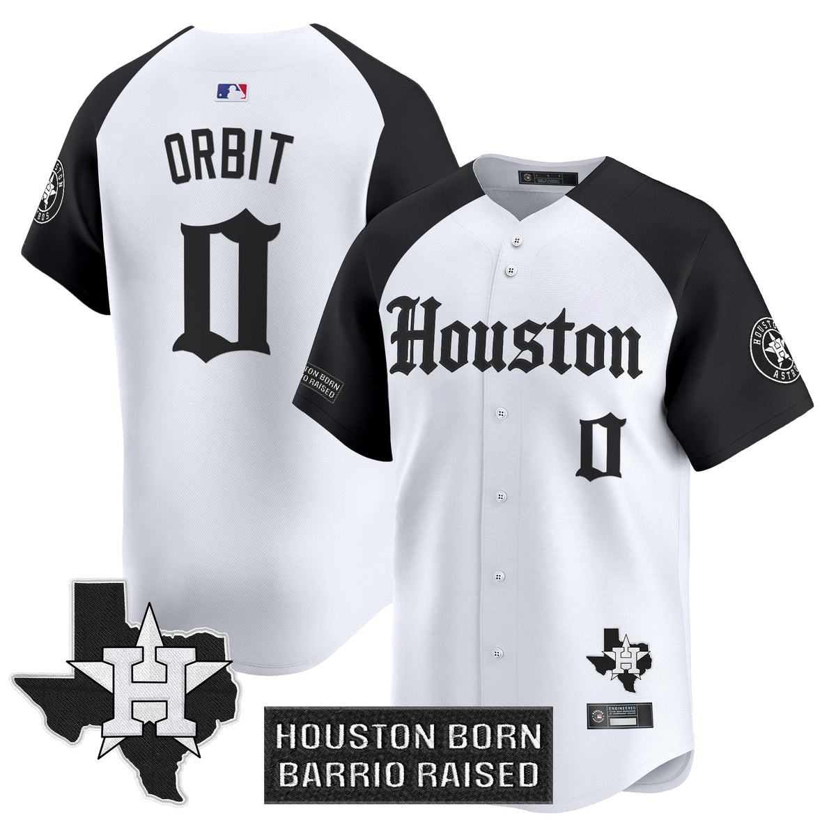 Men's Houston Astros 'Gothic Edition' Vapor Premier Limited Jersey V2 - All Stitched
