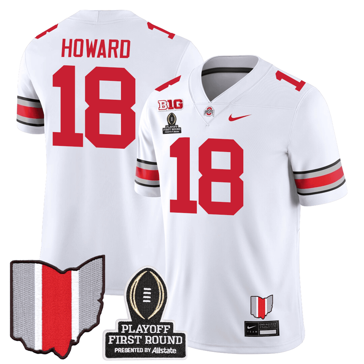 Men's Ohio State Buckeyes Jersey - CFP First Round Patch