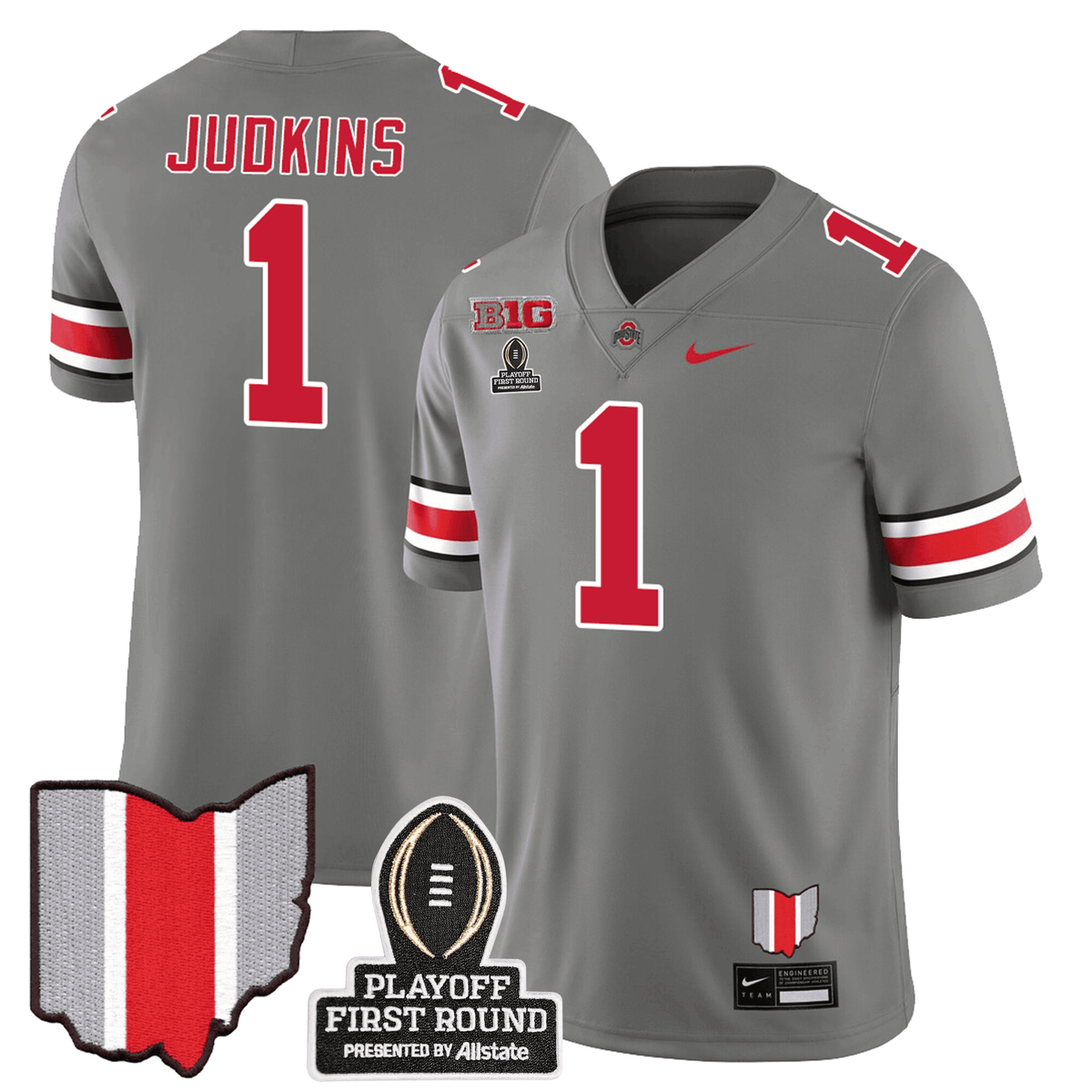 Men's Ohio State Buckeyes Jersey - CFP First Round Patch