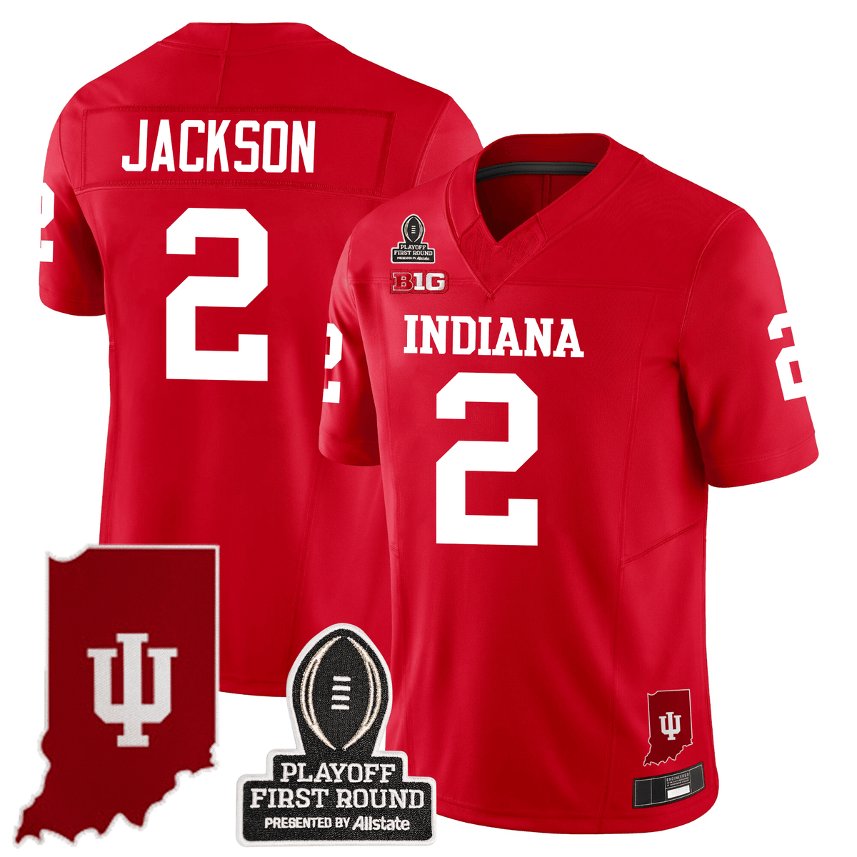 Men's Indiana Hoosiers 24/25 Jersey - CFP First Round Patch