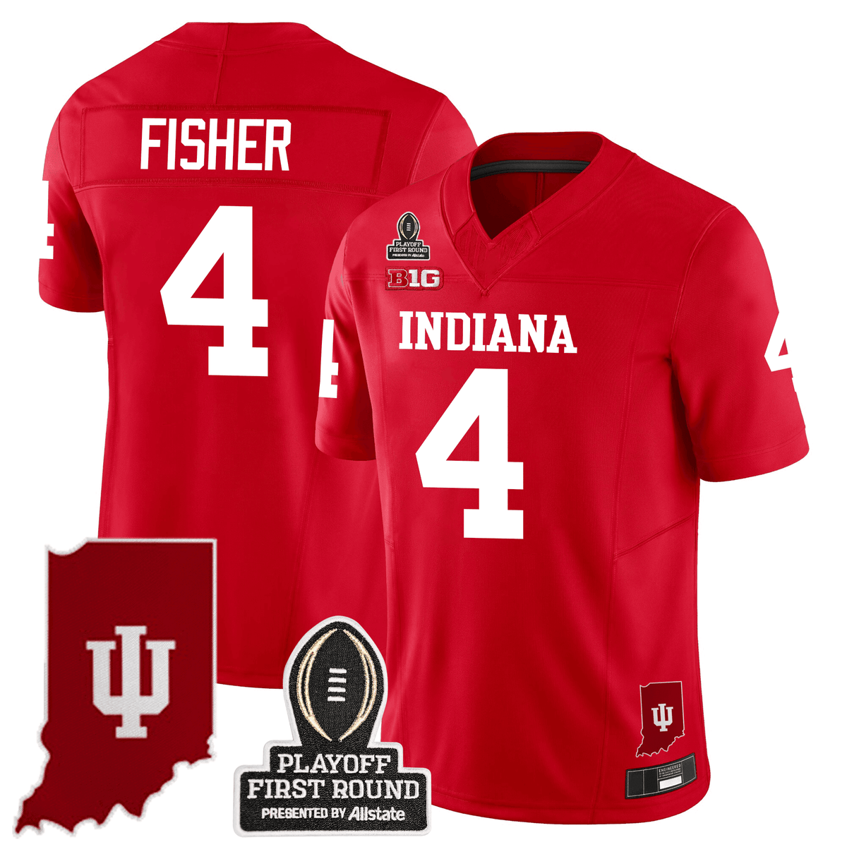 Men's Indiana Hoosiers 24/25 Jersey - CFP First Round Patch