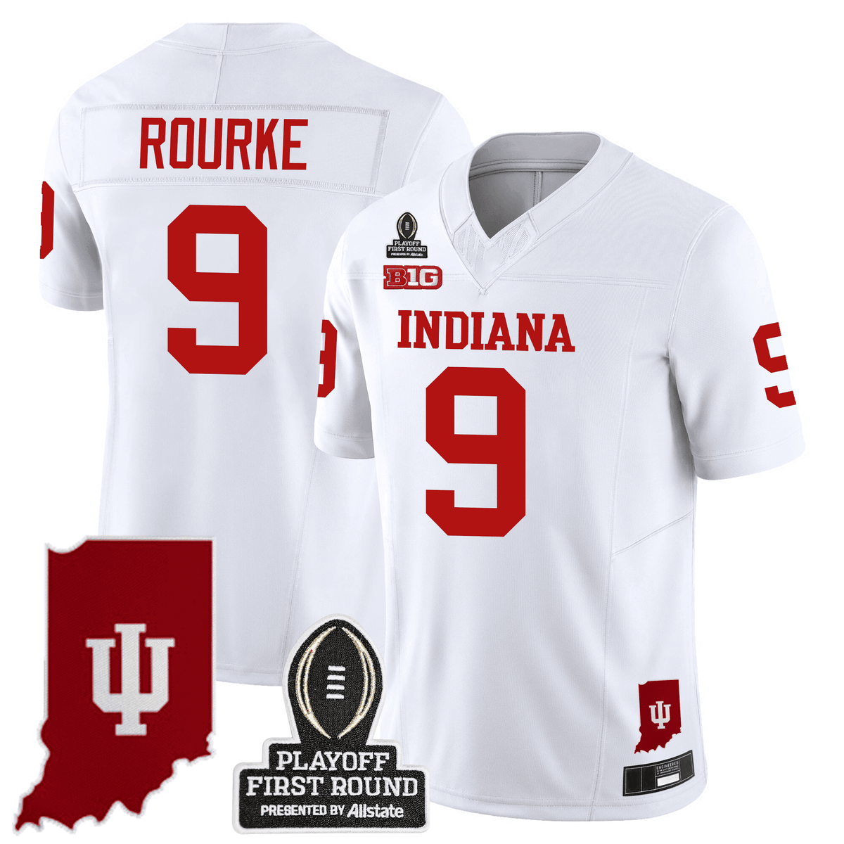 Men's Indiana Hoosiers 24/25 Jersey - CFP First Round Patch