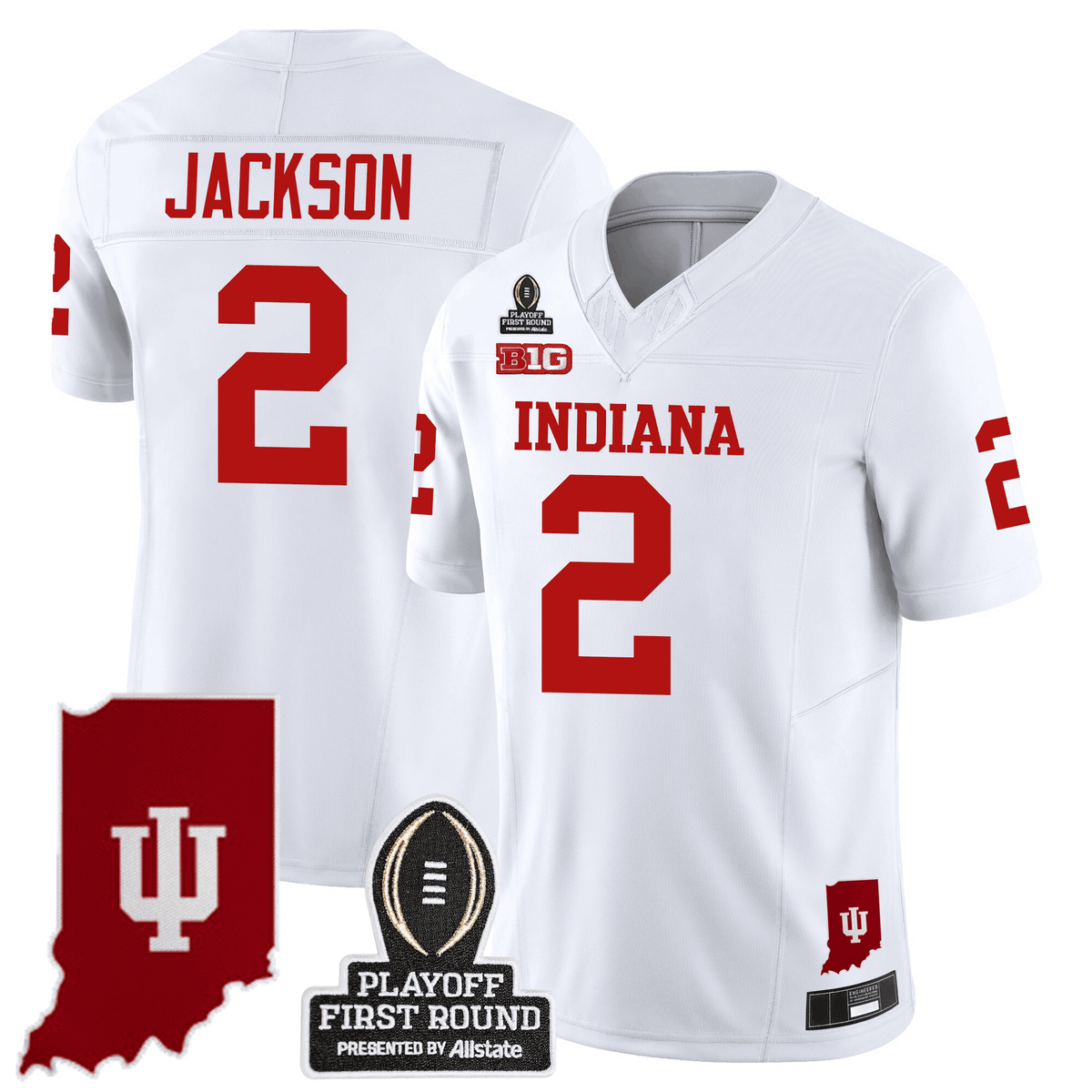 Men's Indiana Hoosiers 24/25 Jersey - CFP First Round Patch