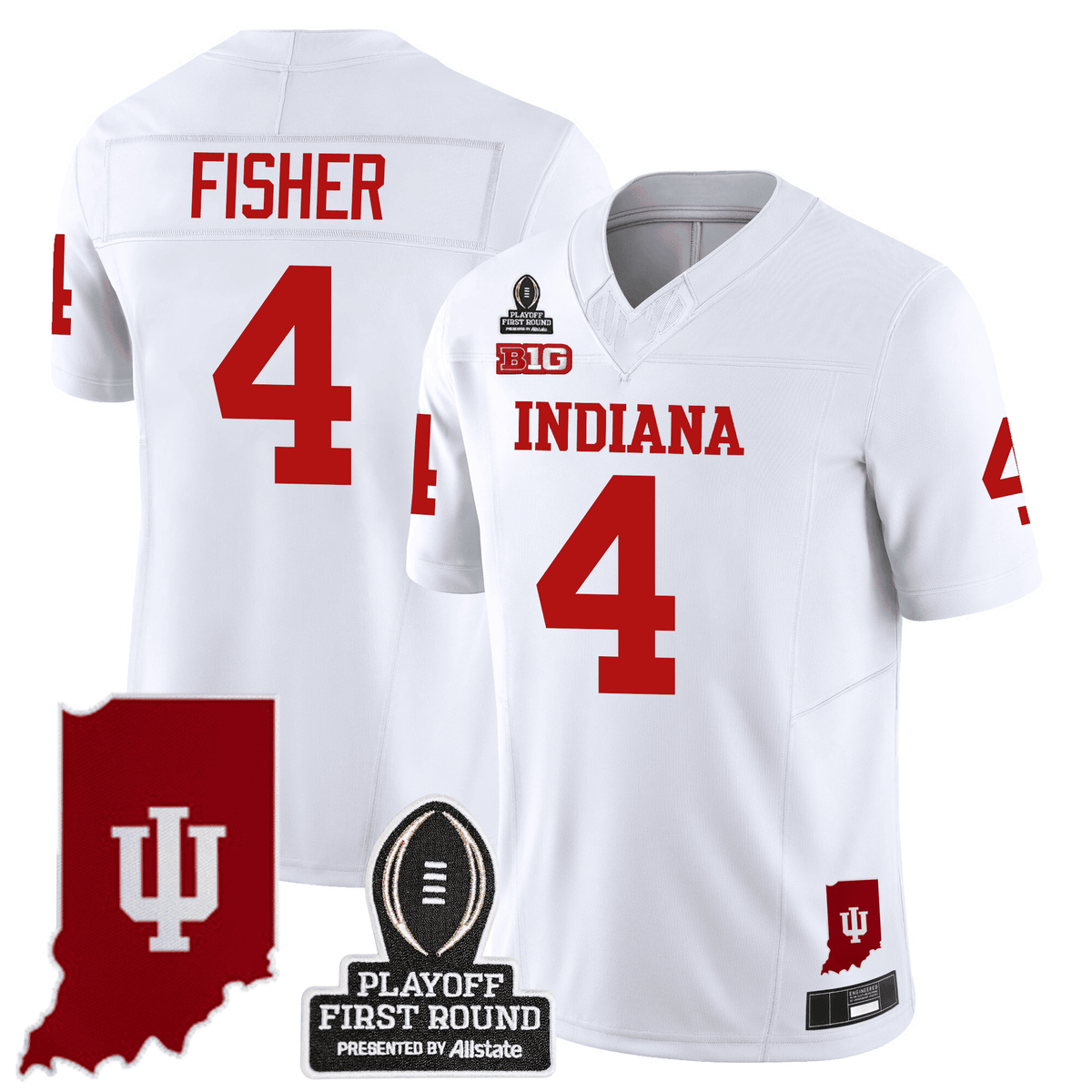 Men's Indiana Hoosiers 24/25 Jersey - CFP First Round Patch