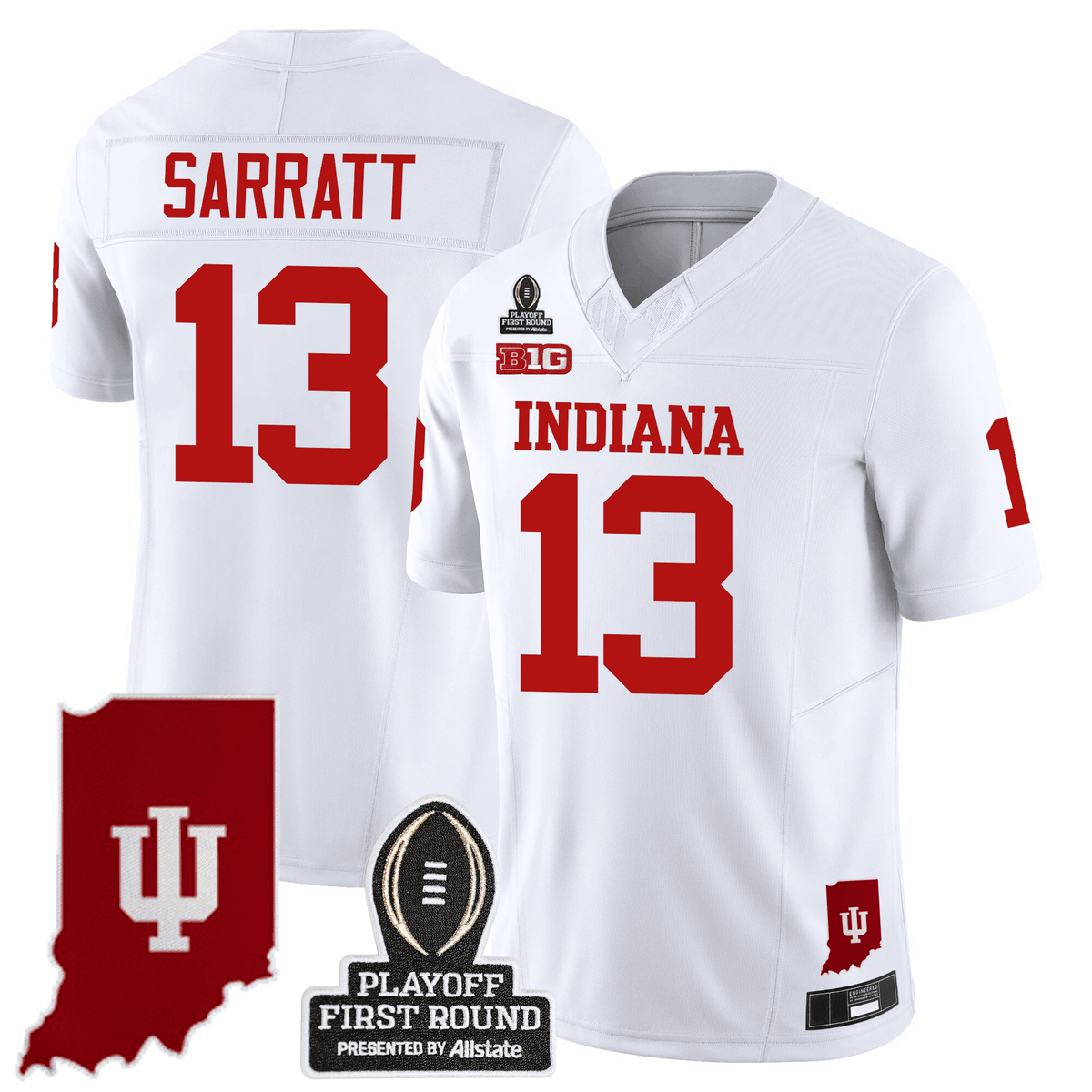 Men's Indiana Hoosiers 24/25 Jersey - CFP First Round Patch