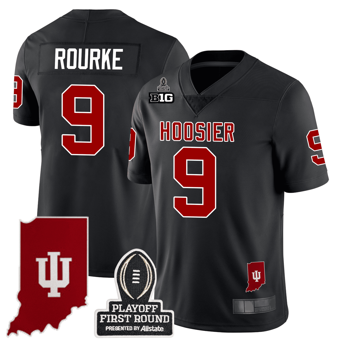 Men's Indiana Hoosiers 24/25 Jersey - CFP First Round Patch