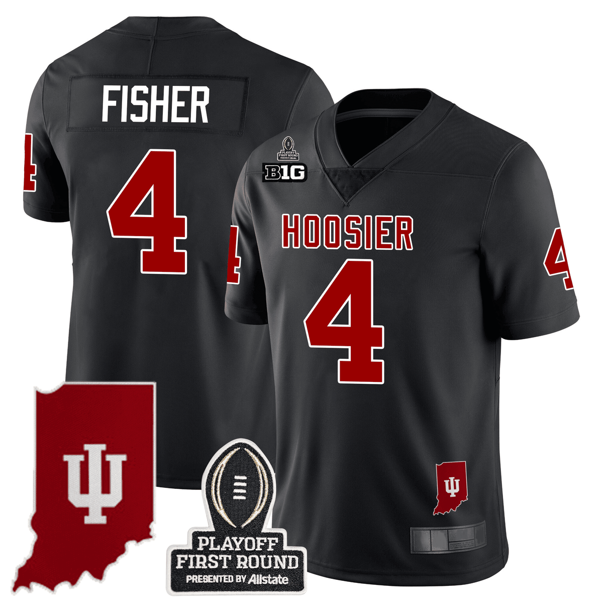 Men's Indiana Hoosiers 24/25 Jersey - CFP First Round Patch