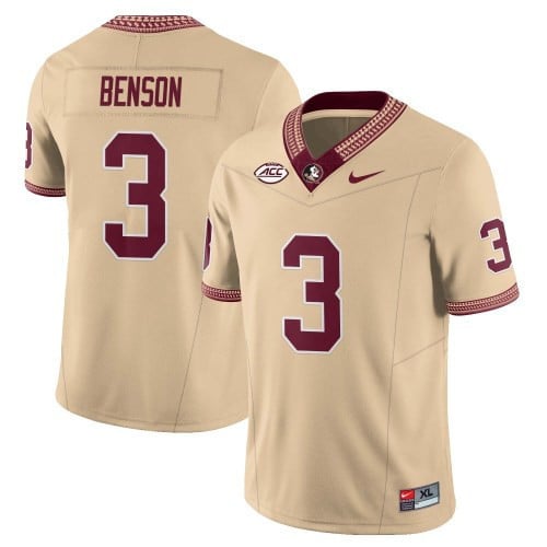Menâ€™s Florida State Seminoles Football Vapor Gold Jersey â€“ All Stitched