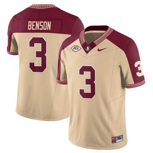 Menâ€™s Florida State Seminoles Football Vapor Gold Jersey â€“ All Stitched