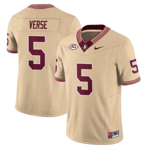 Menâ€™s Florida State Seminoles Football Vapor Gold Jersey â€“ All Stitched