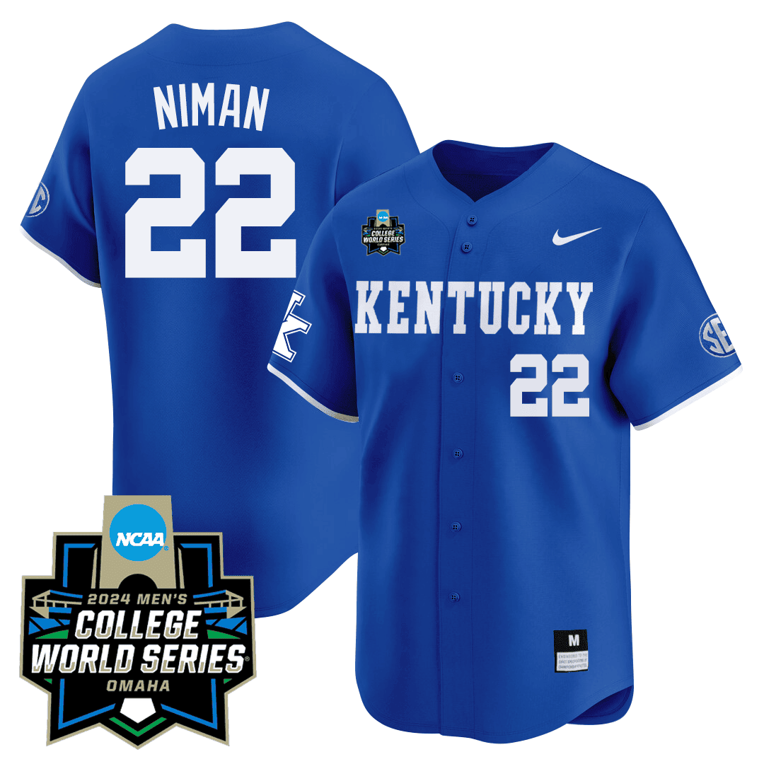 Men's Kentucky Wildcats 23/24 Jersey - 2024 College World Series Patch
