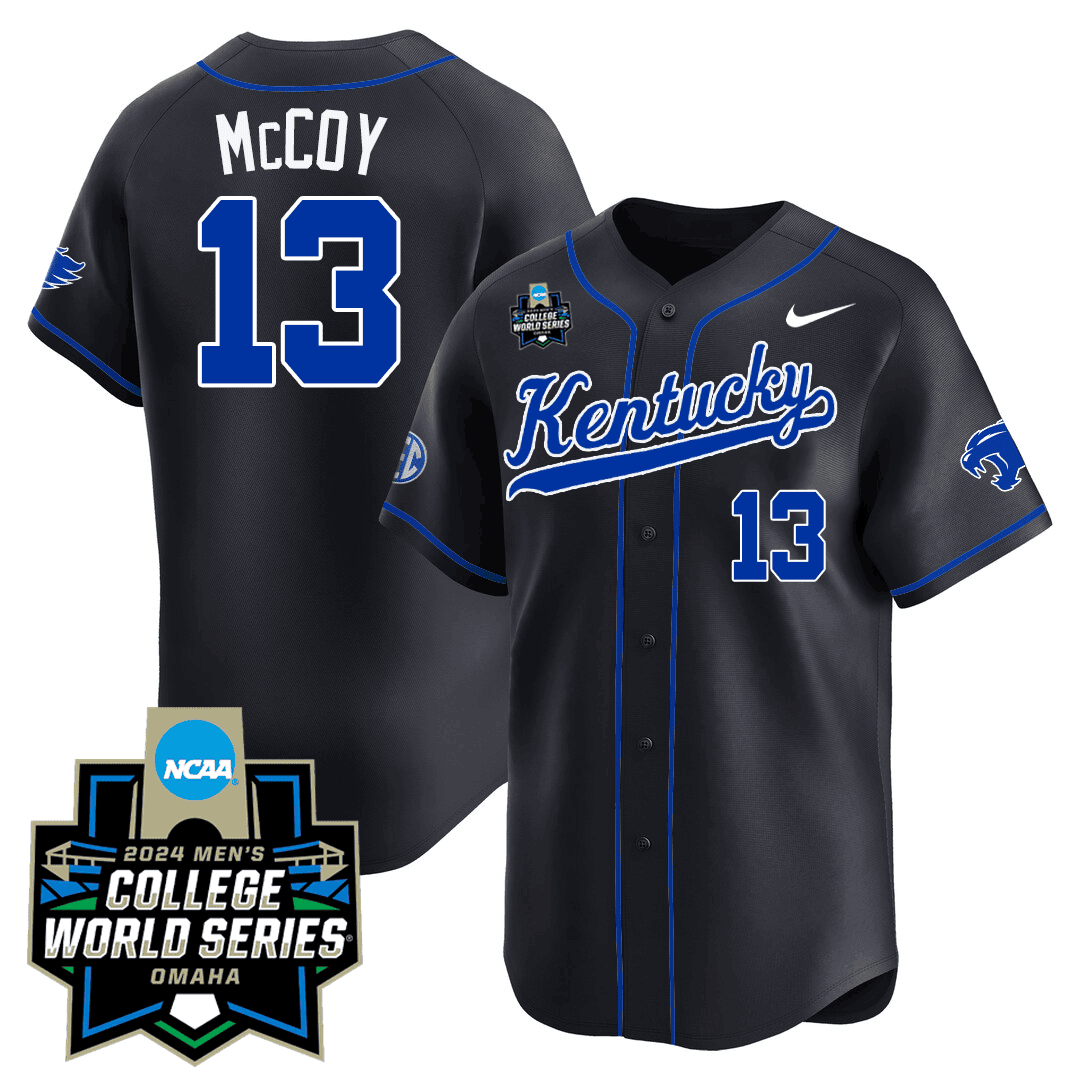 Men's Kentucky Wildcats 23/24 Jersey - 2024 College World Series Patch