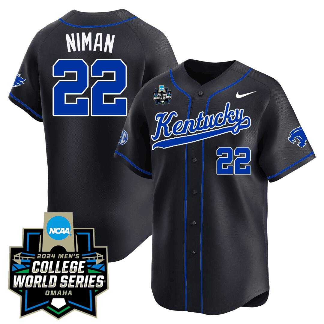 Men's Kentucky Wildcats 23/24 Jersey - 2024 College World Series Patch