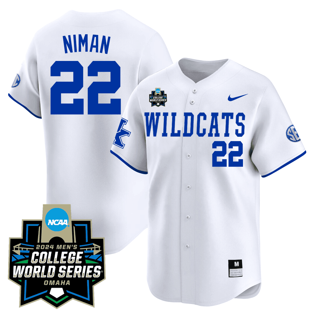 Men's Kentucky Wildcats 23/24 Jersey - 2024 College World Series Patch