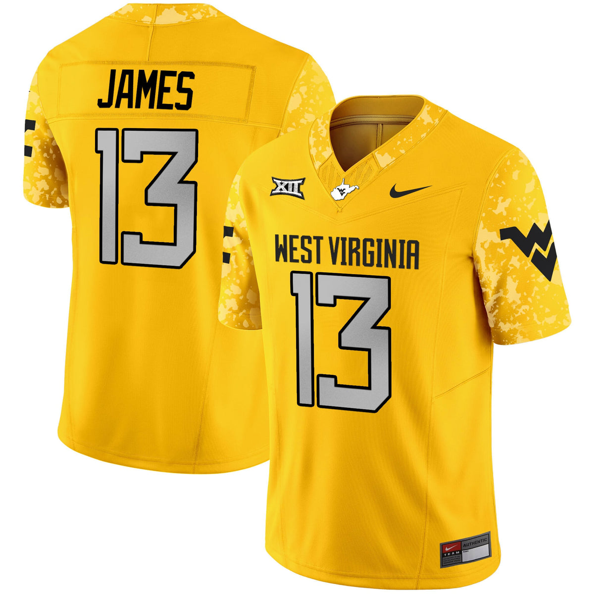 Men's West Virginia Mountaineers 2024 Vapor Limited Jersey V2 - All Stitched