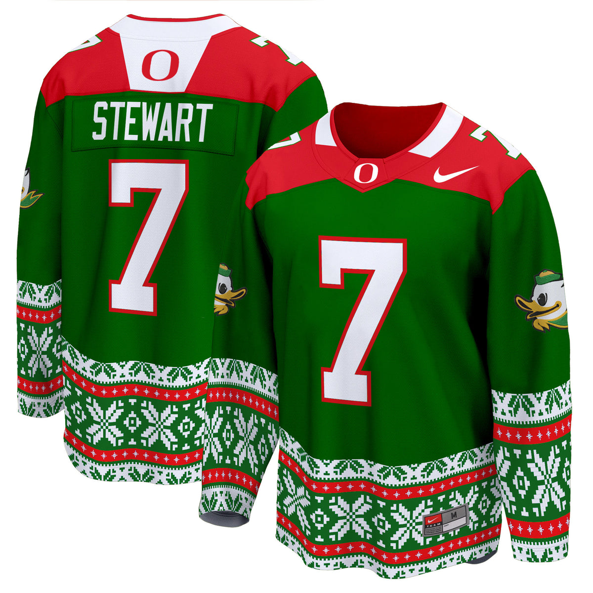 Men's Oregon Ducks 2024 Christmas Premier Breakaway Jersey - All Printed