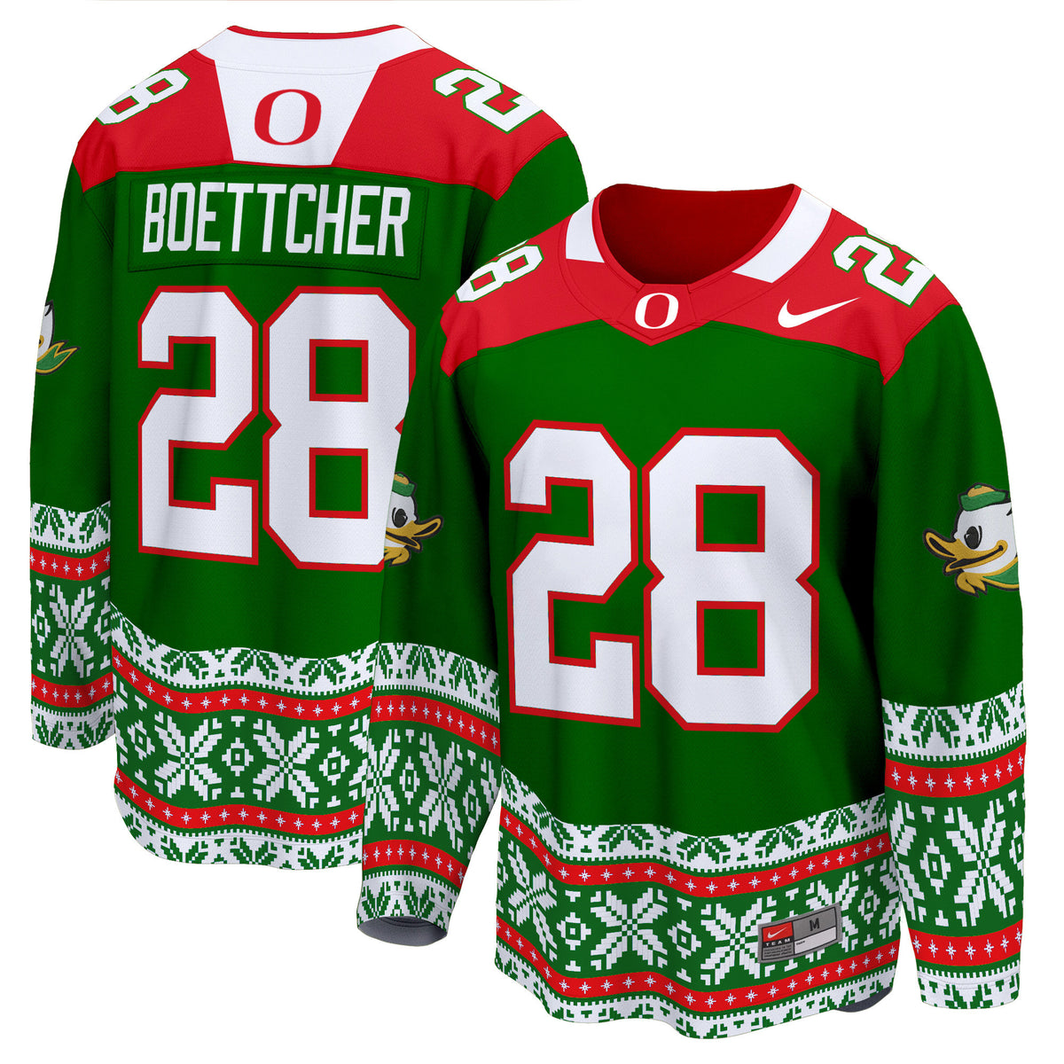 Men's Oregon Ducks 2024 Christmas Premier Breakaway Jersey - All Printed
